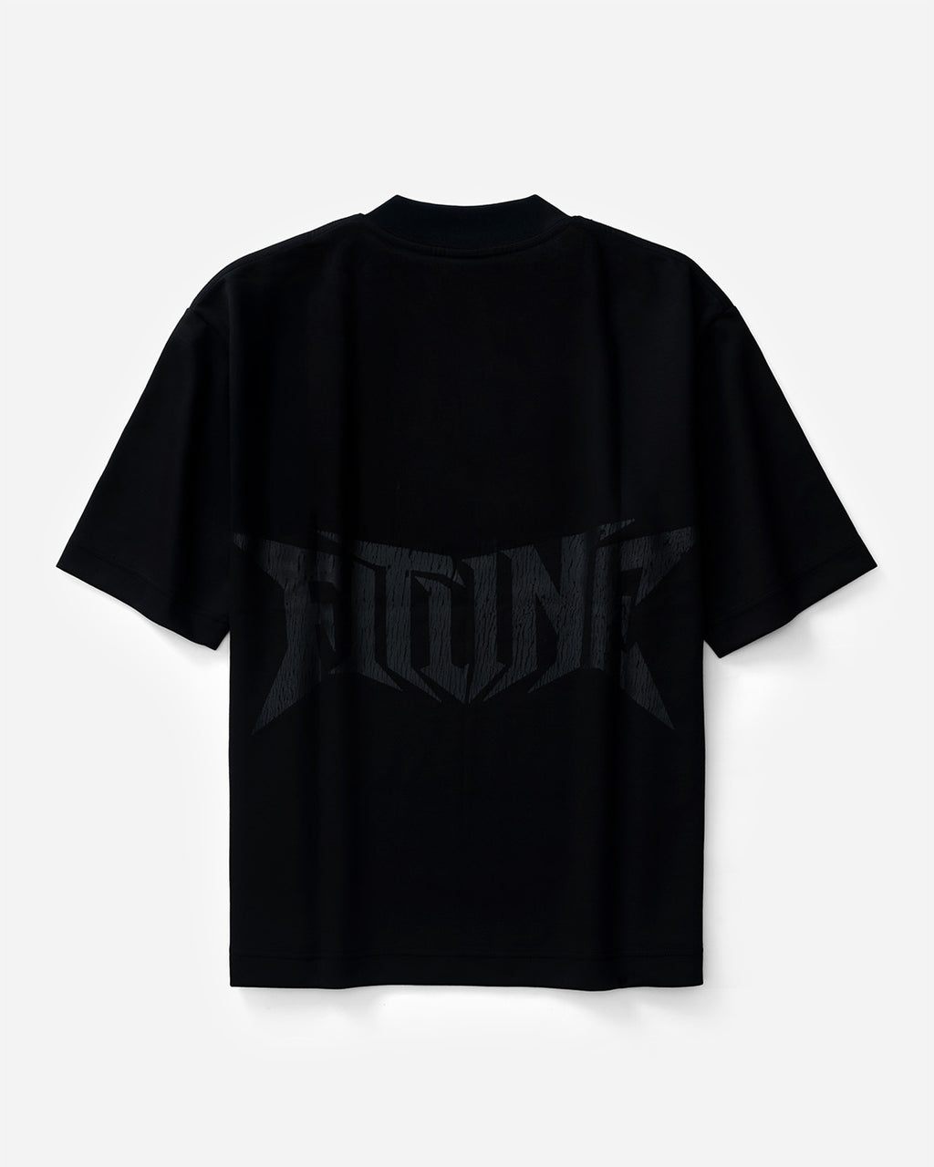 Fitline Eroded Boxy Tee - Black