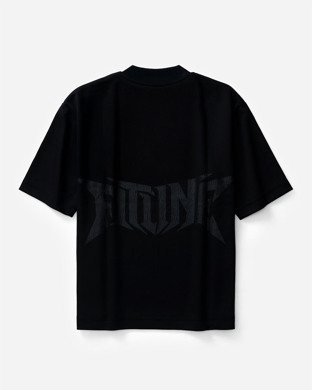 Fitline Eroded Boxy Tee - Black