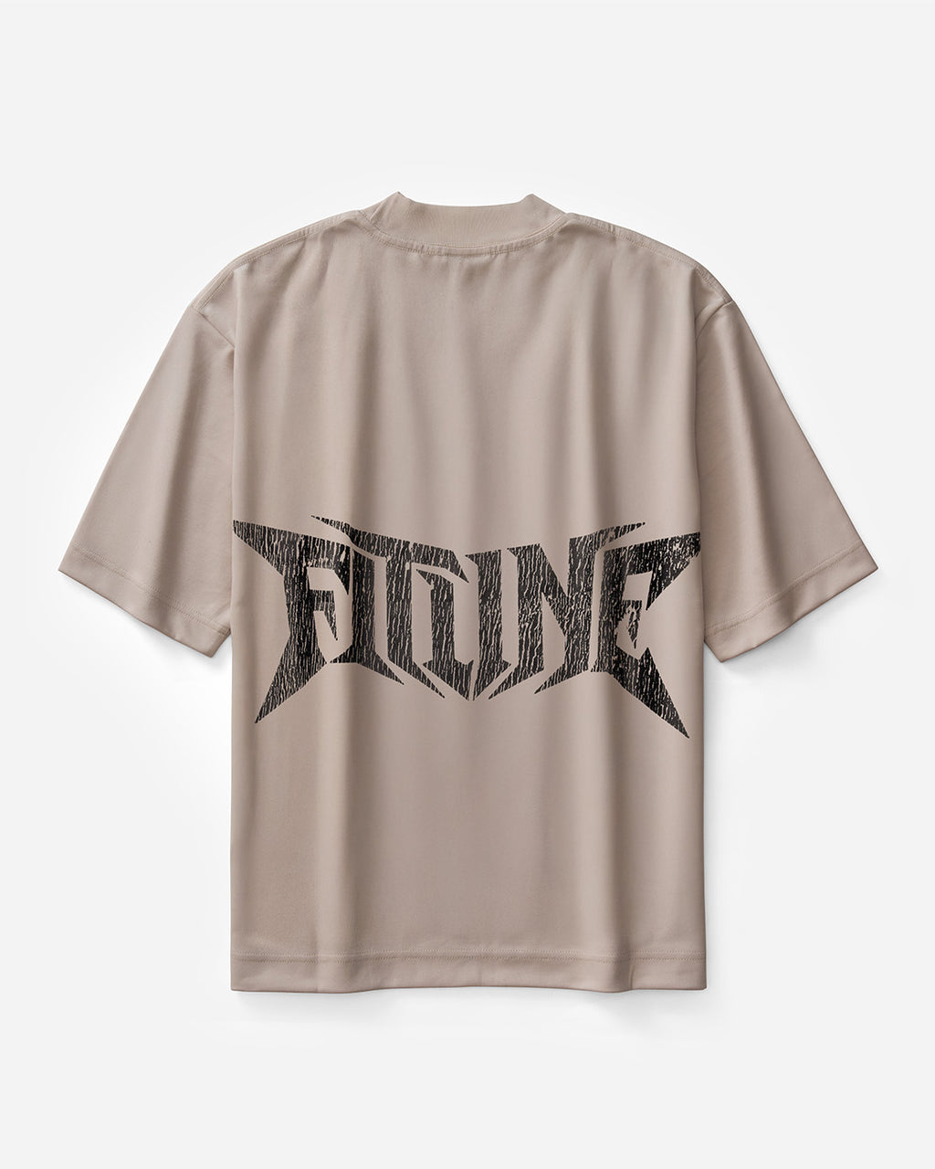 Fitline Eroded Boxy Tee - Oyster Mushroom