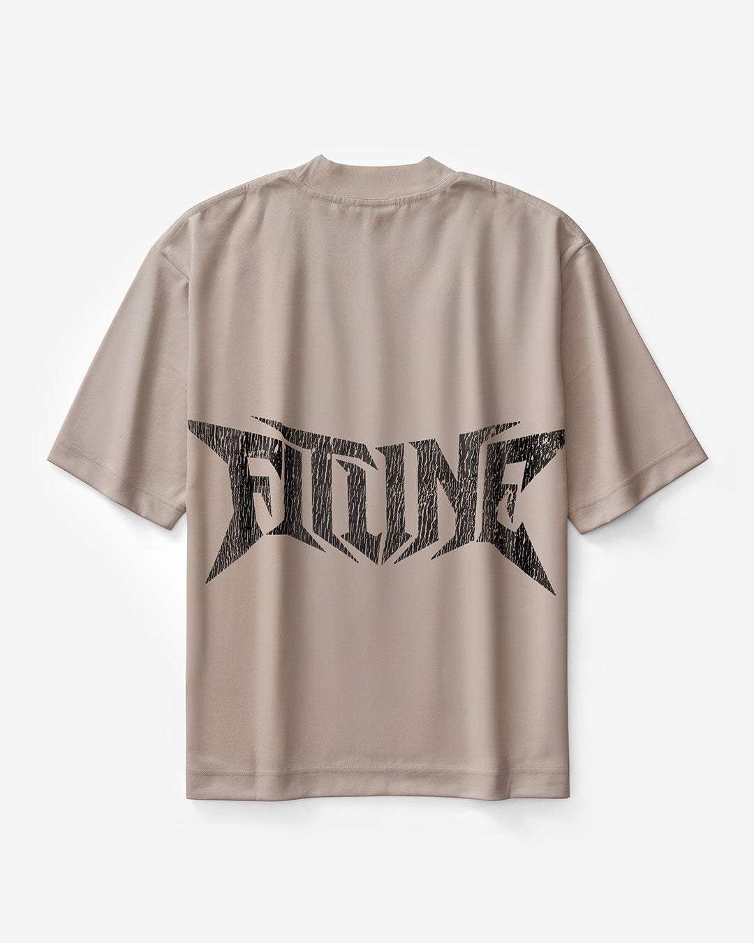 Fitline Eroded Boxy Tee - Oyster Mushroom