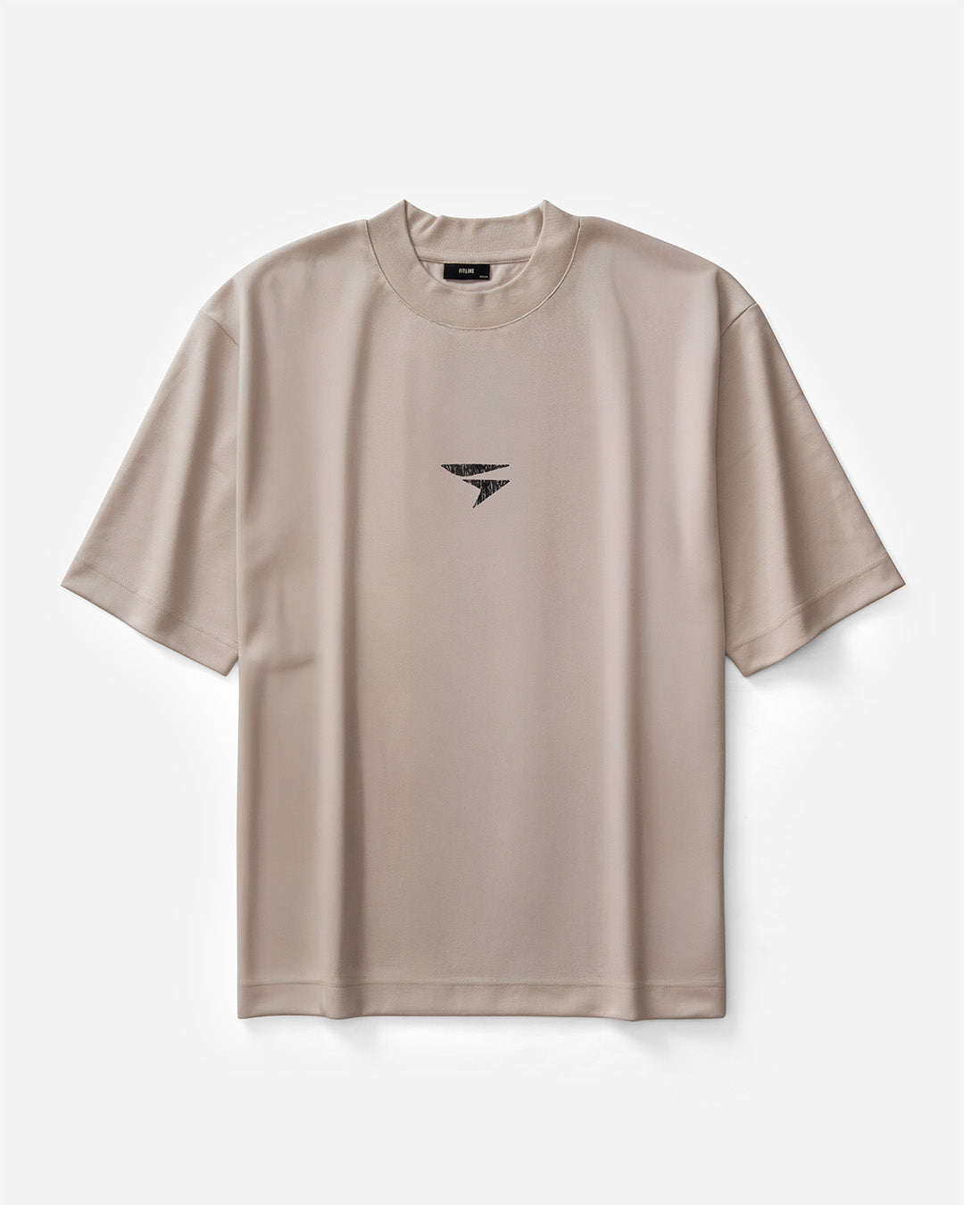 Fitline Eroded Boxy Tee - Oyster Mushroom