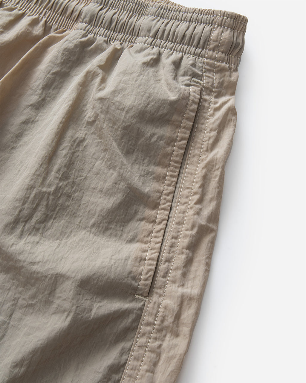 Fitline Nylon Shorts - Beige