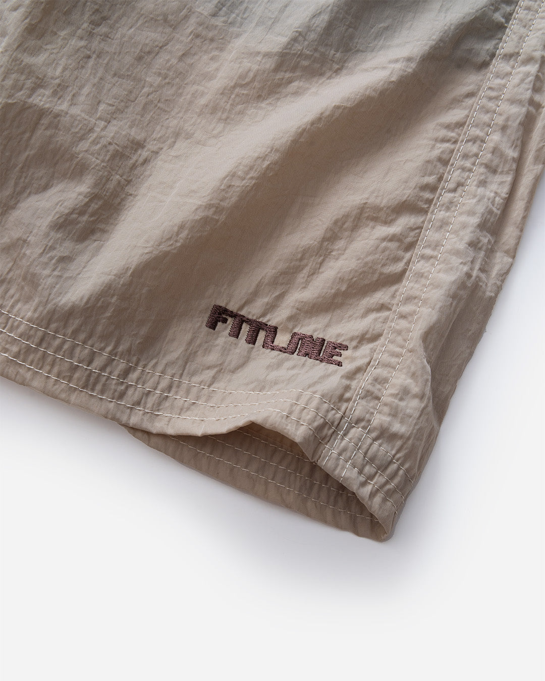 Fitline Nylon Shorts - Beige