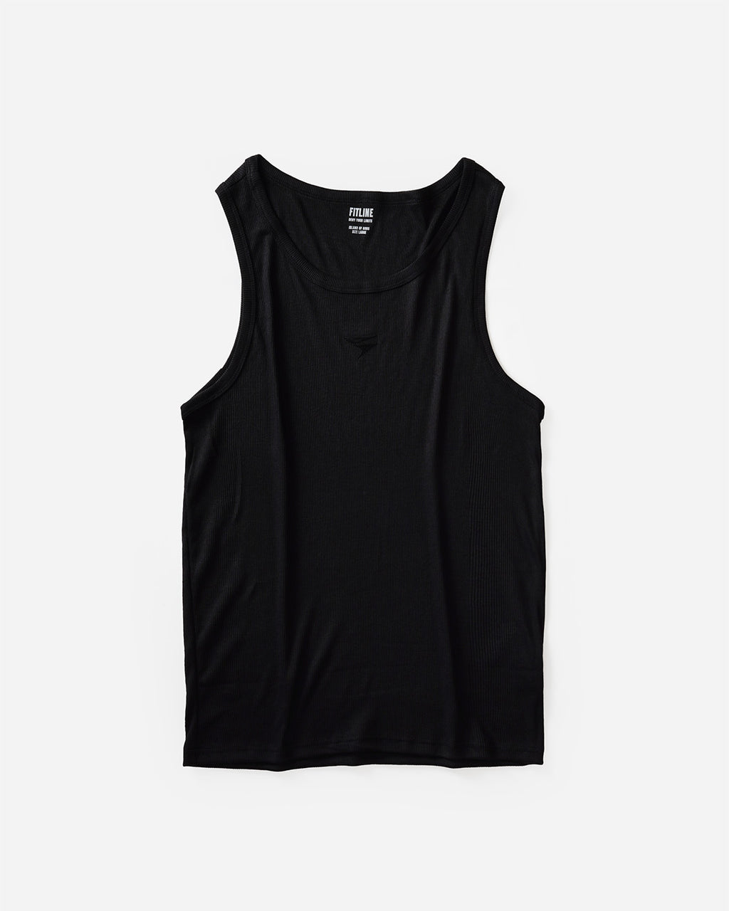 Fitline Ribbed Tank Top - Black