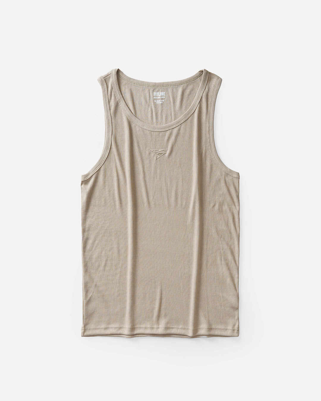 Fitline Ribbed Tank Top - Khaki
