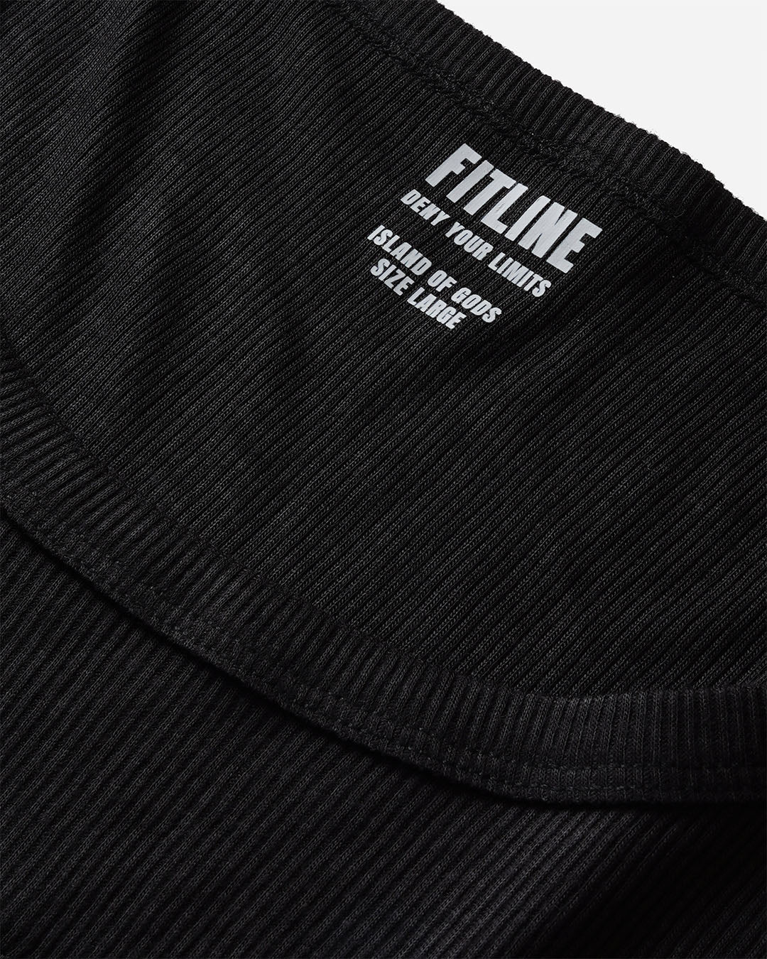 Fitline Ribbed Tank Top - Black