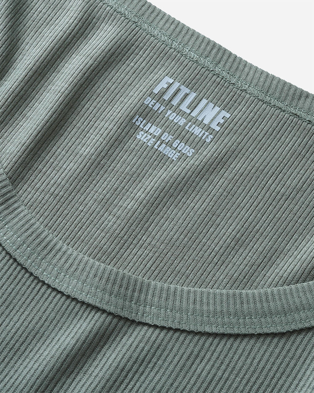 Fitline Ribbed Tank Top - Sage Green