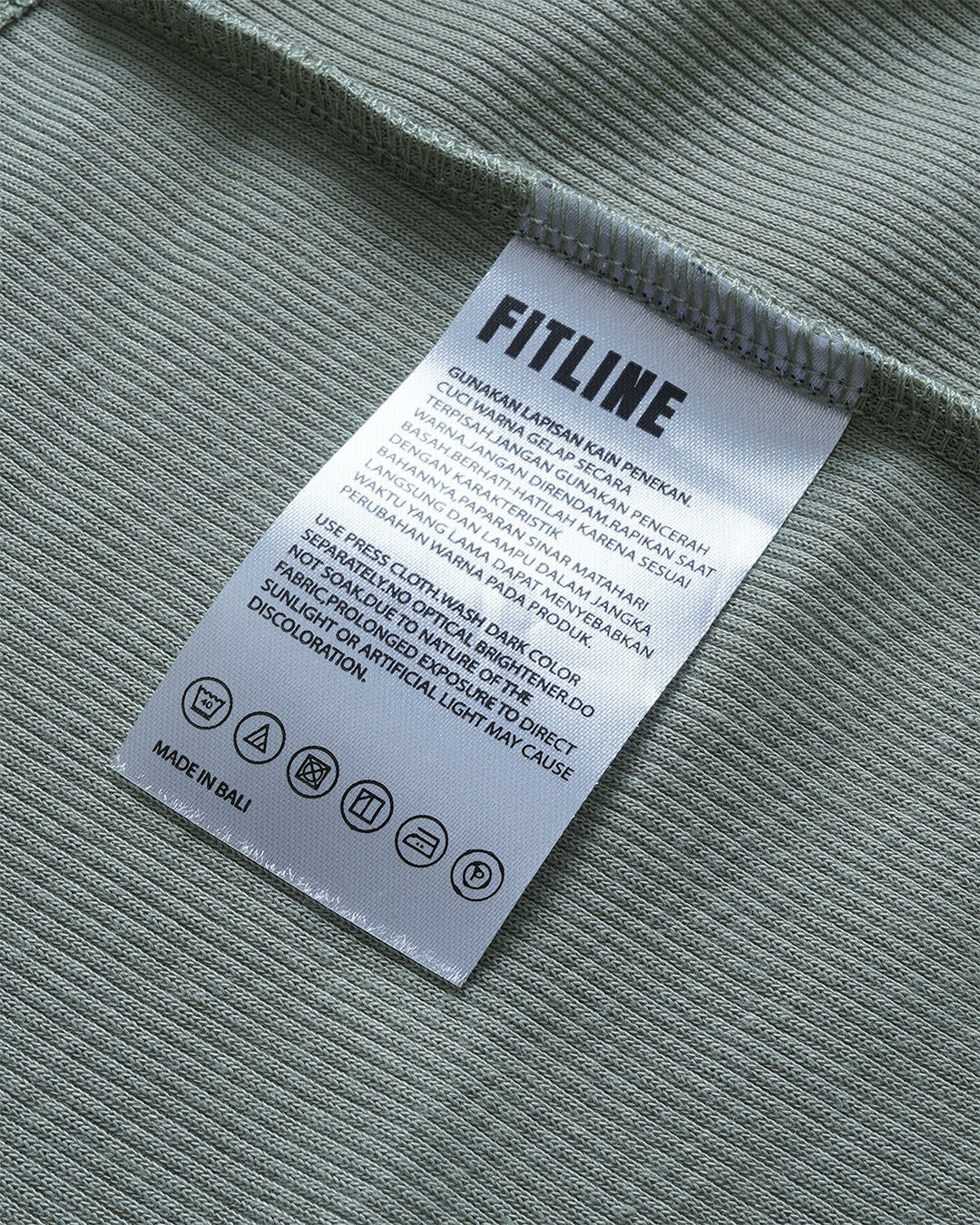 Fitline Ribbed Tank Top - Sage Green